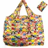Vattentät Nylon Vikbara Väskor Återanvändbar förvaring Bag Eco Friendly Shopping Bags Tygkassar Stor kapacitet Gratis frakt