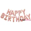 Feliz aniversário balão conjunto de 16 polegadas de alumínio feliz aniversário carta filme pacote atacado pequeno presente Decoração do partido