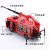 KDW Diecast Alloy Car Model Toy, Fire Rescue Vehicle Truck, 1:50 Scale, Ornament, for Party Xmas Kid Birthday Gift, Collecting, 625046, 2-1