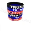 Trump Silicone Wristband 3 Colori Donald Trump Vota Braccialetti di supporto in gomma Rendi l'America Great Bangles Party Favor 1200pcs OOA8157538433