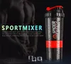 500ml Białko Shaker Blender Mixer Cup Sportowy Trening Fitness Siłownia Training 3 Warstwy Wielofunkcyjne BPA Bezpłatne potrząsanie pojemnik na butelki wody