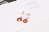 Célèbre Somptueux Trendy Argent 925 Compass Boucles d'oreilles en or rose couleur femmes Boucles d'oreilles Saint Valentin cadeau Bijoux de mariage Hot vente