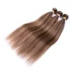 # 4/27 piano gemengde kleur rechte braziliaanse menselijke haar bundels 3 stks bruin hoogtepunt mix honing blonde piano kleur menselijk haar weeft extensies