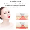 Smart Wireless Charging Sonic Vibrating Facial Cleansing Brush with Red Light Deep Pore Cleaning Exfoliation IPX6 Waterproof New