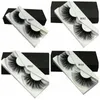 25mm 3D Mink Eyelashes Natural Handmade Big Volume Soft Piekerige Pluizige Fake Washes Long Wimper Extensions 100% Real Mink Wimper voor Make-up