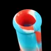 7.5'' beaker silicone water pipe smoking bong Dab Rig smoke herb tobacco bongs wax Oil Rigs herbs bubbler Hookahs DHL