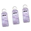 Copertura Balm neoprene Keychain nuovo Stampe Chapstick Holder marmo Leopard Rossetti Wrap manica Lip per le donne Ragazze