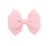 25 pollici 20 colori sicurezza solido grosgrain fiocco bowknot fermaglio per capelli fiocco dolce doppio fermaglio per capelli copricapo forcine per bambini accessori per capelli1760711