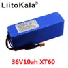 LiitoKala 18650 36V 10AH 10s3p batterie de vélo électrique intégrée 20A BMS avec chargeur 2A prise XT60