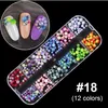 12 rasters Nail Art Decorations Pailletten Studs 3D Crystal Rhinestones Legering Boor Mermaid Kralen Tips Nagels Decals Manicure Glitter Diamanten