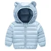 Höst vinter baby coat bomull söt hooded jacka casual aktiv mode barn jacka outwear barn kläder sport kostym