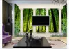 Wholesale-3D photo wallpaper custom 3d wall murals wallpaper Roman column woods landscape 3d living room TV sofa background wall