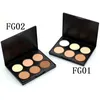 POPFEEL 6 Colors Face Highlighter Powder Palette Corrector Concealer Powder Palette Contouring Highlighter Bronzer Makeup Powder