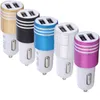 2 Ports Car charger Aluminium Alloy 2.1 A Dual USB port High quality charging for Tablet Samsung Galaxy S8 mobile phone
