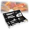 Kit d'accessoires d'ustensiles de barbecue en plein air professionnel avec boîte en aluminium 6 pièces ensemble outils de barbecue en acier inoxydable cuisson VT1145