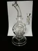 Exosphose Ball Fab Egg Recycler DAB Riggar Tjockglas Bongs Gratis Frakt 2 Funktion Glas Vattenrör Rökrör Hookahs 14 mm Joint