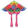 90x50cm 연 다채로운 나비 연 야외 Foldable 밝은 천으로 정원 연 비행 장난감 어린이 키즈 장난감 게임