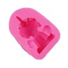 DIY Silicone Cake Decorate Molds Fondant Mould Cartoon Horse Carrot Bird Shaped Pink Silicone Baking Mold Kitchen Cake Mould DBC V9231206