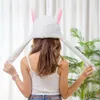 Chapeau de lapin mignon, l'oreille bougera lorsque vous tiendrez la jambe, jouet en peluche amusant, Costume pour enfant, cadeau de pâques 2747228