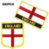 Gratis frakt Wales flagga broderi järn på plåster 2st per uppsättning pt0242-2