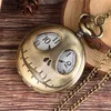 SteamPunk Halow Out Case лягушка карманные часы кварцевые ретро серебро / бронзовые подвески WATES Ожерелье цепи Часы подарки для детей