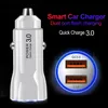 Chargeur rapide 3.0 Chargeur de voiture USB 3.1A Metal Car-Charger Mobile Phone Car Chargeur USB Charge Auto Charge 2 Port pour Samsung Huawei