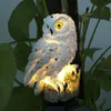 Lampe d'ornement d'animal de hibou de pelouse de cour de chemin de jardin de lumière LED d'énergie solaire imperméable à l'eau