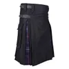 Men's Pants Gothic Style Mens Vintage Kilt Scotland Fashion Kendo Pocket Skirts Scottish Clothing Pleated Skirt 19Sep261