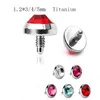 14G G23 Titanium Micro Dermal Anchor 316L Stainless Steel Top and Base Drive Skin Fancy Body Jewelry6540897