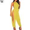 Womail 2019 섹시 민소매 여성 플러스 사이즈 Rompers Womens Jumpsuit 긴 바지 바지 모노스 Largos Mujer Pantalon Largo CX200608