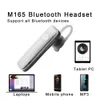 M165 سماعة الرأس الستيريو سماعة سماعة سماعة سماعة السيارات Mini Bluetooth V41 اللاسلكي مع الميكروفون لـ Huawei Xiaomi Android IOS All Pho9091781