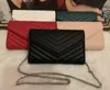 Designer-Handbags sheepskin caviar metal chain gold silver Designer Handbag Genuine Leather bag Flip cover diagonal Shoulder Bags