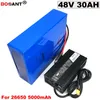 Kostenloser Versand E-Bike Lithium-Batterie 48V 30Ah für Bafang 800W 1000W Motor Elektrische Fahrrad Batterie 48V für 26650 Zelle + 5A Ladegerät