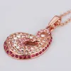 Classcial 18K Rose Gold/Platinum Plated Pendant Necklaces Genuine Austrian Crystal Fashion Costume Women Jewelry for women