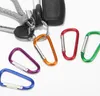 Klättringsknapp Carabiner Keychain Mini Aluminium Multitool Slitstark Camping Vandring Key Ring Chain Snap Clip Hooks EDC Key Holder Rings