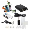 Starter Tattoo Kit 8 Wrap Coils Tattoo Gun Machines Grips Needles Tips Power Supply Tatu Tattoo Supplies4721152