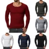 Fashion-mas Sweater Men Kintting Sweater Jumper Slim Fit O-Neck Pullover Clothing Season Men's Sweatershirts