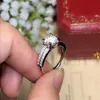 Gioielli CoLife Anello nuziale in argento Moissanite per donna Anello da 1 ct 2 ct 3 ct D Colore VVS1 Anello in moissanite di grado Anello di fidanzamento in argento 925