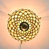 Tiffany Style Stained Glass Ceiling Lights E27 Hotel Hall Lampa AC220V Minimalistisk vit ljuskrona TF095