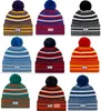 2019 New Sideline Beanies Sombreros Fútbol americano 32 equipos Gorras de invierno deportivas Beanie Skullies Sport Knit Hat NB01