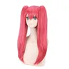 Mushibami Erimi Cosplay Wig Dark Pink 2 Clip хвостик Wavy Hair307u