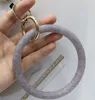 12 Styles Silikonarmband Bangle Wrist Key Ring Fashion Glitter Armband Sport Keychain Round Key Rings Large O Keyring Jewelry7942224