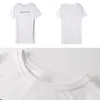 Yeni Stil Uzun T Gömlek Kadın Moda Yan Bölünmüş T Gömlek Kadın Yaz 2019 Mektup Siyah Beyaz T Shirt Kadın Pamuk Harajuku Üst J190427