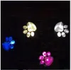 Paw Print Lights LED Solar Waterproof Pet Trail Light Footprint Lamp Light Outdoor Lawn Light Landscape Lamp White Warm White Colo6709841