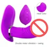 Vibratori femminili caldi del telecomando del USB del vibratore del dildo della farfalla femminile per i giocattoli adulti del sesso delle donne Stimolatore vibrante del punto G dell'oscillazione