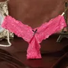 2019 Newest Women G String Sexy Underwear Lace Briefs Panties Transparent Super Thin Hollow Thongs Plus Size