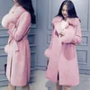 2019 мода густые теплые большие воротники волос шерстяное пальто корейская версия самосовершенствования шерстяного пальто 3xl