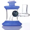 Nowoczesny 6.7 calowy Mini różowy fajka wodna Bong Dab Rig mały Bubbler fajki wodne bonga z banger kwarcowy/szklana miska