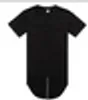 BlackWhiteRed Xadrez XXXL Long Back Zipper Streetwear Swag Man Hip Hop Skate Tyga Camiseta Camiseta Top Tees Homens Clothing15628853