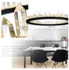 Luxury LED Crystal Chandelier Lighting Round Hänge Lampa Matsal Hängande Lustrar De Cristals Bar Kaffe